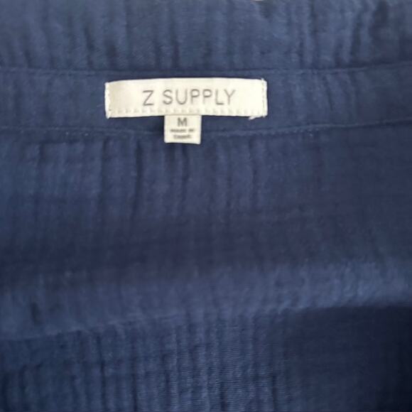 Z Supply Suntide Gauze Romper Size: Medium Color: Navy - Picture 7 of 9